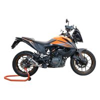 GPR escape compatible con  Ktm Adventure 390 2021-2024, New Grand Prix Evo Titanium, Escape legal, homologado, silenciador con db killer desmontable y tubo de conexión específico 