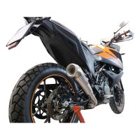 Escape compatible con Ktm Adventure 390 2020-2020, Powercone Evo, Escape legal, homologado, silenciador con db killer desmontable y tubo de conexión específico 