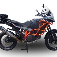 Escape compatible con Ktm Lc 8 Adventure 1090 2017-2020, GP Evo4 Titanium, Escape legal, homologado, silenciador con db killer desmontable y tubo de conexión específico 