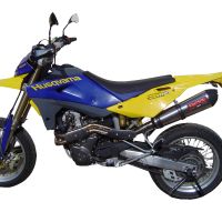 Escape compatible con Husqvarna TE 410 E - SM 410 2007-2009, Gpe Ann. titanium, Escape semi-completo homologado con db killer extraible 