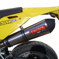 Escape compatible con Husqvarna TE 410 E - SM 410 2007-2009, Gpe Ann. titanium, Escape semi-completo homologado con db killer extraible 
