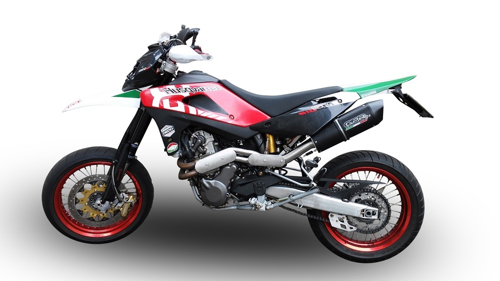 Escape compatible con Husqvarna TE 410 E - SM 410 2007-2009, Furore Poppy, Escape semi-completo homologado con db killer extraible 