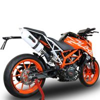 GPR escape compatible con  Ktm Duke 250 2017-2020, Albus Evo4, Escape homologado, legal, con db killer extraíble, tubo de conexión y catalizador 