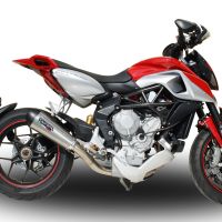 Escape compatible con Mv Agusta Rivale - Stradale 800 2014-2016, Gpe Ann. titanium, Escape legal, homologado, silenciador con db killer desmontable y tubo de conexión específico 