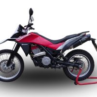 GPR escape compatible con  Husqvarna TERRA - STRADA TR 650  2013-2015, Furore Nero, Escape completo homologado y legal,con catalizador incluido db killer extraíble 