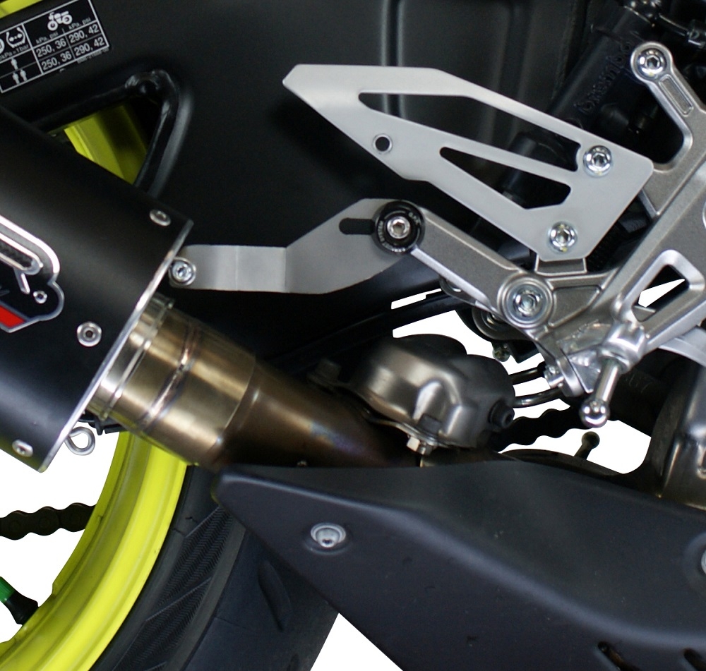 Escape compatible con Yamaha Mt-10 2016-2024, GP Evo4 Titanium, Escape legal, homologado, silenciador con db killer desmontable y tubo de conexión específico 