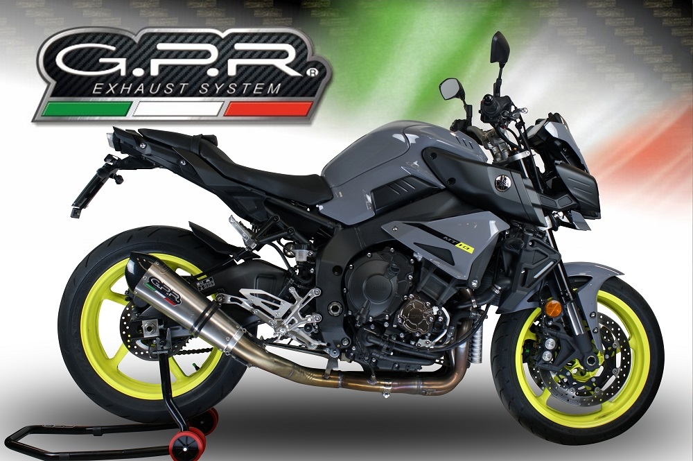 Escape compatible con Yamaha Mt-10 2016-2024, Gpe Ann. titanium, Escape racing, semi-completo 