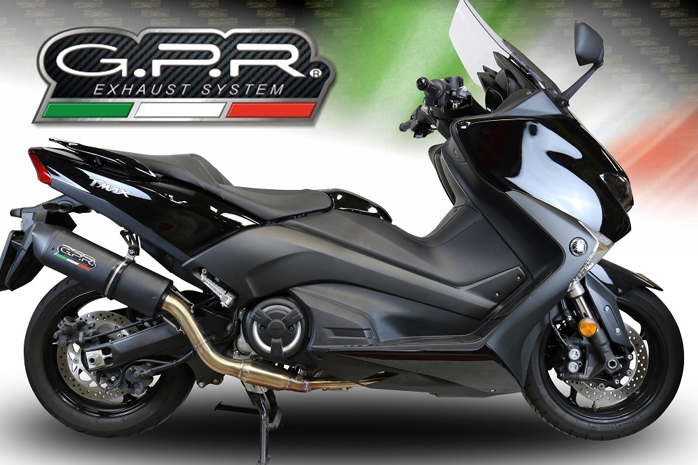 Escape compatible con Yamaha T-Max 560 2020-2021, Furore Nero, Escape completo, no legal para países de la UE, con db killer extraíble 