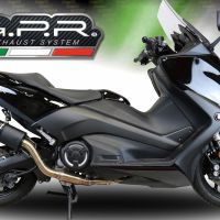 Escape compatible con Yamaha T-Max 560 2020-2021, Furore Nero, Escape completo, no legal para países de la UE, con db killer extraíble 