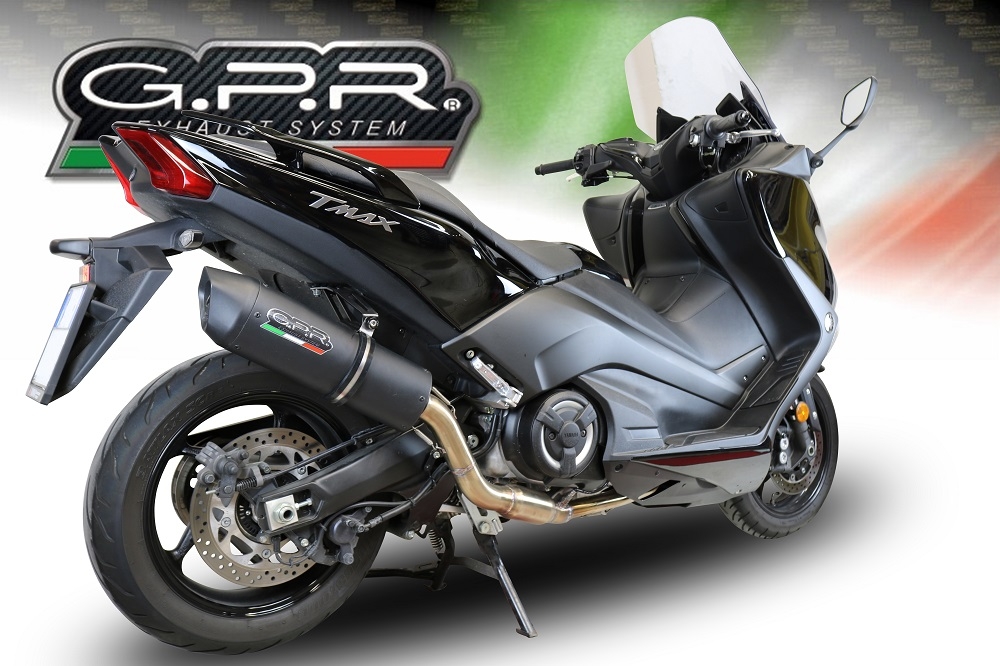 Escape compatible con Yamaha T-Max 560 2020-2021, Furore Nero, Escape completo, no legal para países de la UE, con db killer extraíble 
