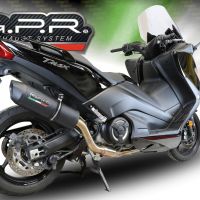 Escape compatible con Yamaha T-Max 560 2020-2021, Furore Nero, Escape completo, no legal para países de la UE, con db killer extraíble 