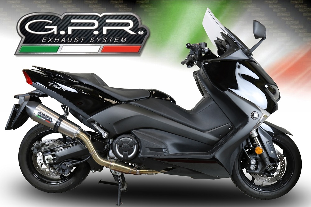 Escape compatible con Yamaha T-Max 560 2022-2024, Gpe Ann. titanium, Escape completo, no legal para países de la UE, con db killer extraíble 