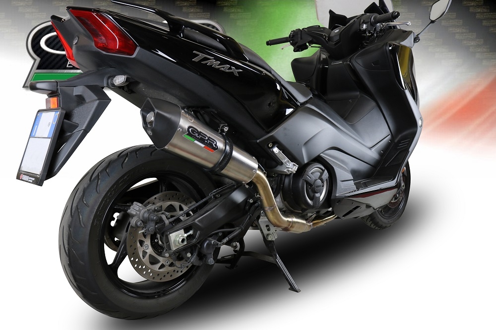Escape compatible con Yamaha T-Max 560 2022-2024, Gpe Ann. titanium, Escape completo, no legal para países de la UE, con db killer extraíble 