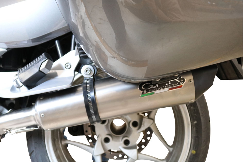 Escape compatible con Bmw R 1200 Rt 2009-2013, Gpe Ann. titanium, Escape legal, homologado, silenciador con db killer desmontable y tubo de conexión específico 