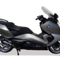 Escape compatible con Bmw C 650 Gt 2012-2015, Gpe Ann. titanium, Escape legal, homologado, silenciador con db killer desmontable y tubo de conexión específico 