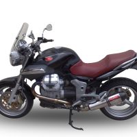 Escape compatible con Moto Guzzi Breva 1200 2007-2012, Gpe Ann. titanium, Escape legal, homologado, silenciador con db killer desmontable y tubo de conexión específico 