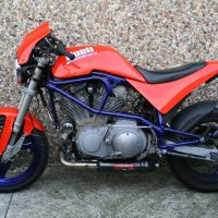 Escape compatible con Buell S1 Lightning 1999-2002, Gpe Ann. Poppy, Escape legal, homologado, silenciador con db killer desmontable y tubo de conexión específico 