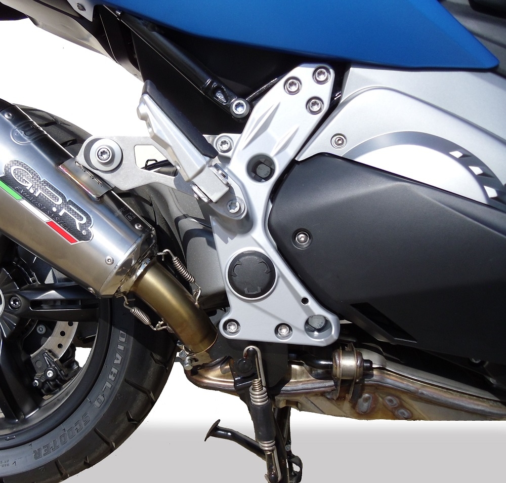 Escape compatible con Bmw C 600 Sport 2012-2016, Gpe Ann. titanium, Escape legal, homologado, silenciador con db killer desmontable y tubo de conexión específico 