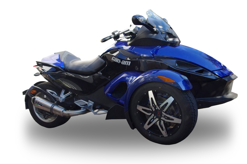 Escape compatible con Can Am Spyder 1000 i.e. Rs 2008-2012, Gpe Ann. titanium, Escape legal, homologado, silenciador con db killer desmontable y tubo de conexión específico 
