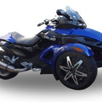 Escape compatible con Can Am Spyder 1000 i.e. Rs 2008-2012, Gpe Ann. titanium, Escape legal, homologado, silenciador con db killer desmontable y tubo de conexión específico 