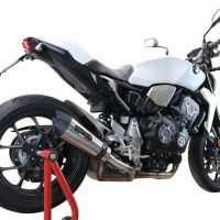 Escape compatible con Honda Cb 1000 R 2021-2024, GP Evo4 Titanium, Escape legal, homologado, silenciador con db killer desmontable y tubo de conexión específico 