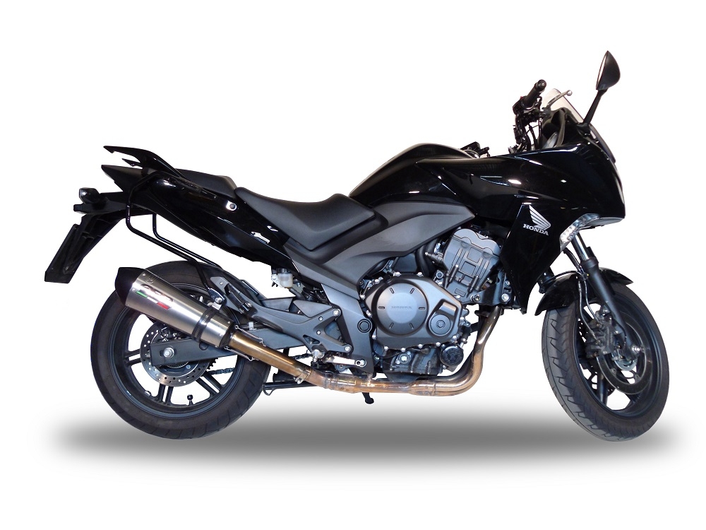 Escape compatible con Honda Cbf 1000 - ST 2010-2016, Gpe Ann. titanium, Escape legal, homologado, silenciador con db killer desmontable y tubo de conexión específico 