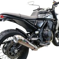 Escape compatible con Brixton CroSsfire 500 X 2020-2021, Powercone Evo, Escape legal, homologado, silenciador con db killer desmontable y tubo de conexión específico 