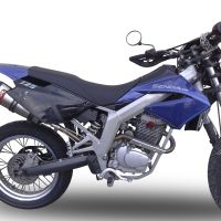Escape compatible con Derbi Senda Drd 125 R -SM 2009-2013, Gpe Ann. titanium, Escape legal, homologado, silenciador con db killer desmontable y tubo de conexión específico 