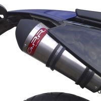 Escape compatible con Derbi Terra 125 R -Adventure 2007-2011, Gpe Ann. titanium, Escape legal, homologado, silenciador con db killer desmontable y tubo de conexión específico 