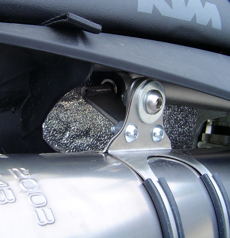 Escape compatible con Ktm Superduke 990 - R ( LC8) 2004-2012, Albus Ceramic, Par de terminales de escape homologados, con db killer extraíbles y tubos de conexión específicos 