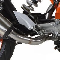 Escape compatible con Ktm Duke 390 2013-2016, Gpe Ann. titanium, Escape racing, silenciador con tubo de conexion, articulo sin homologacion 
