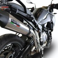 Escape compatible con Bmw F 750 Gs 2018-2020, GP Evo4 Titanium, Escape legal, homologado, silenciador con db killer desmontable y tubo de conexión específico 