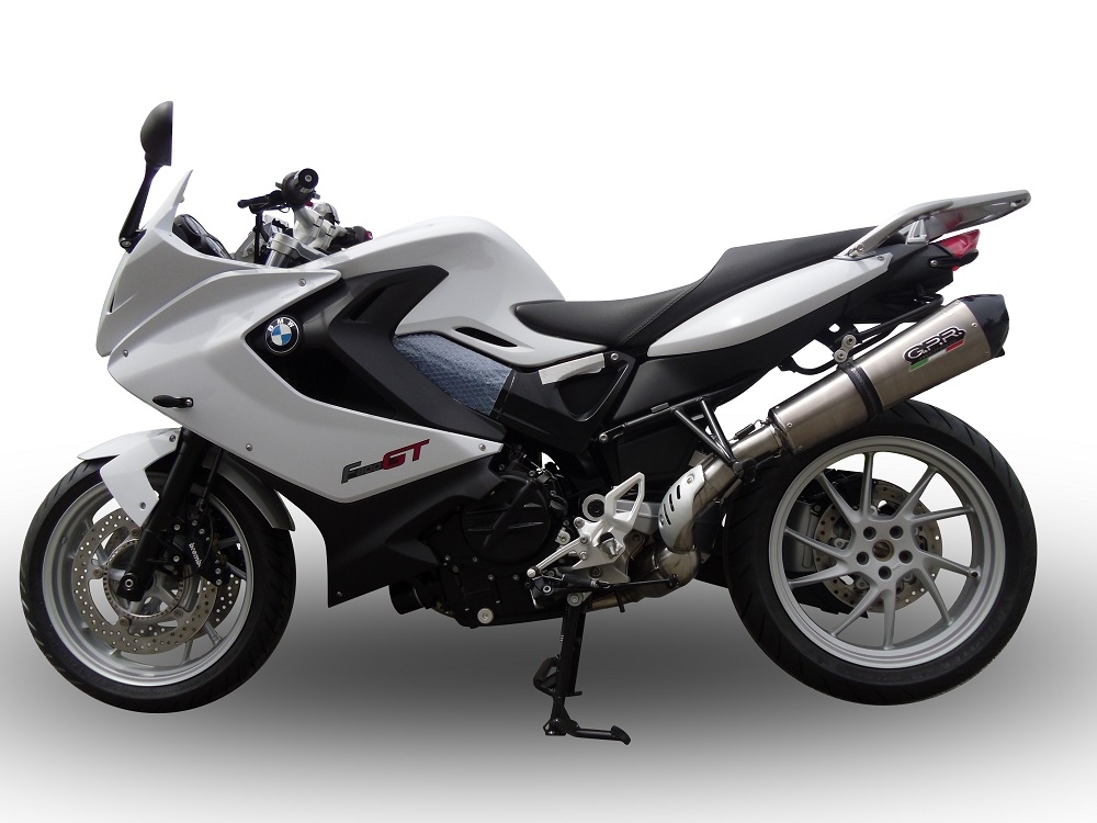 Escape compatible con Bmw F 800 Gt 2017-2019, GP Evo4 Titanium, Escape legal, homologado, silenciador con db killer desmontable y tubo de conexión específico 