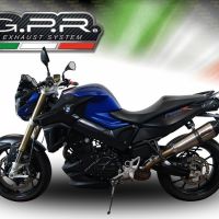 Escape compatible con Bmw F 800 R 2015-2016, Gpe Ann. titanium, Escape legal, homologado, silenciador con db killer desmontable y tubo de conexión específico 
