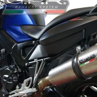 Escape compatible con Bmw F 800 R 2015-2016, Gpe Ann. titanium, Escape legal, homologado, silenciador con db killer desmontable y tubo de conexión específico 