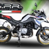 Escape compatible con Bmw F 900 Gs Adventure 2024-2025, Albus Evo4, Escape legal, homologado, silenciador con db killer desmontable y tubo de conexión específico 