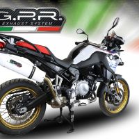 Escape compatible con Bmw F 900 Gs Adventure 2024-2025, Albus Evo4, Escape legal, homologado, silenciador con db killer desmontable y tubo de conexión específico 