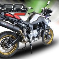 Escape compatible con Bmw F 900 Gs Adventure 2024-2025, Furore Evo4 Nero, Escape legal, homologado, silenciador con db killer desmontable y tubo de conexión específico 