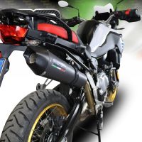 Escape compatible con Bmw F 800 Gs 2024-2025, GP Evo4 Black Titanium, Escape legal, homologado, silenciador con db killer desmontable y tubo de conexión específico 
