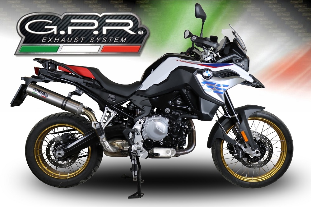 Escape compatible con Bmw F 850 Gs -Adventure 2018-2020, M3 Inox , Escape legal, homologado, silenciador con db killer desmontable y tubo de conexión específico 