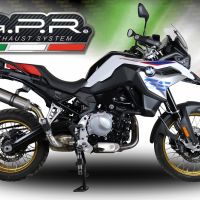 Escape compatible con Bmw F 850 Gs -Adventure 2018-2020, M3 Inox , Escape legal, homologado, silenciador con db killer desmontable y tubo de conexión específico 