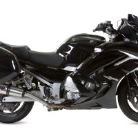 Escape compatible con Yamaha Fjr 1300 2006-2016, Gpe Ann. titanium, Par de terminales de escape homologados, con db killer extraíbles y tubos de conexión específicos 