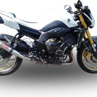 Escape compatible con Yamaha Fz 8 2010-2016, Deeptone Inox, Escape legal, homologado, silenciador con db killer desmontable y tubo de conexión específico 
