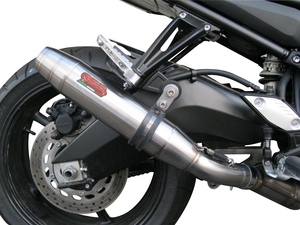 Escape compatible con Yamaha Fz 8 2010-2016, Deeptone Inox, Escape legal, homologado, silenciador con db killer desmontable y tubo de conexión específico 