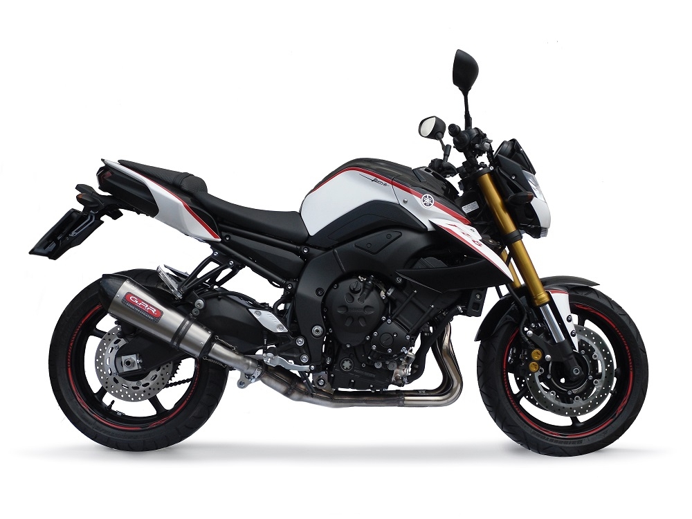 Escape compatible con Yamaha Fz 8 2010-2016, Gpe Ann. titanium, Escape legal, homologado, silenciador con db killer desmontable y tubo de conexión específico 