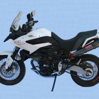 Escape compatible con Moto Morini Gran passo 1200 2008-2011, Gpe Ann. Poppy, Escape legal, homologado, silenciador con db killer desmontable y tubo de conexión específico 