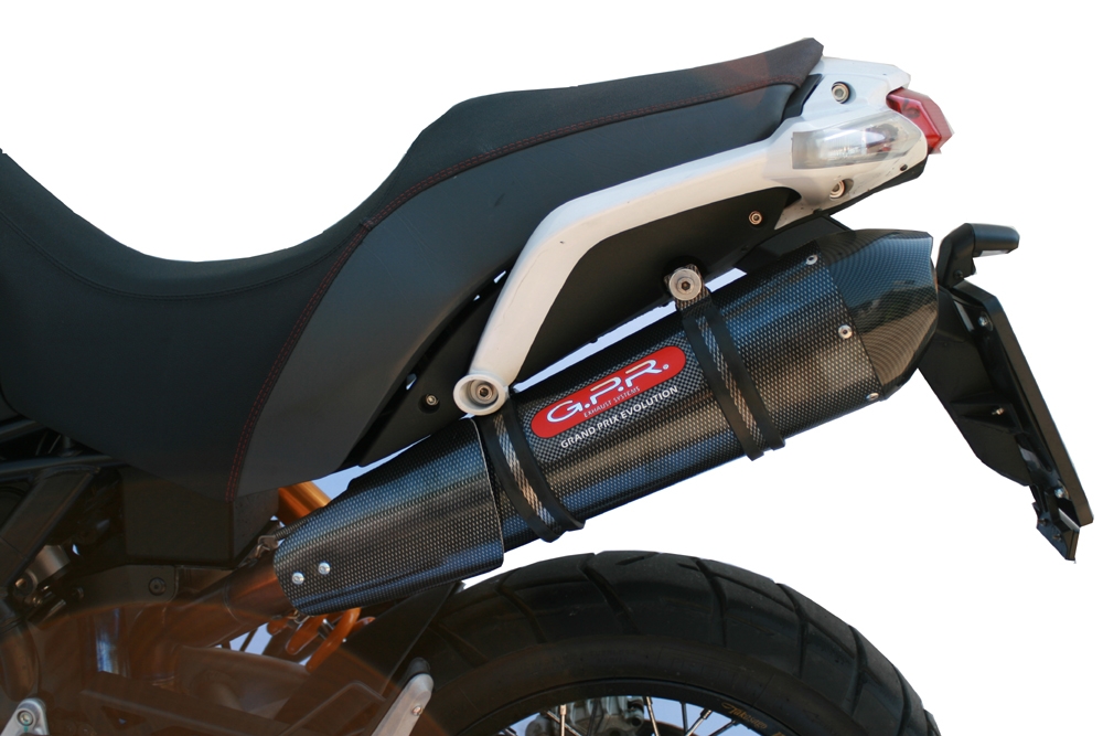 Escape compatible con Moto Morini Gran passo 1200 2008-2011, Gpe Ann. Poppy, Escape legal, homologado, silenciador con db killer desmontable y tubo de conexión específico 