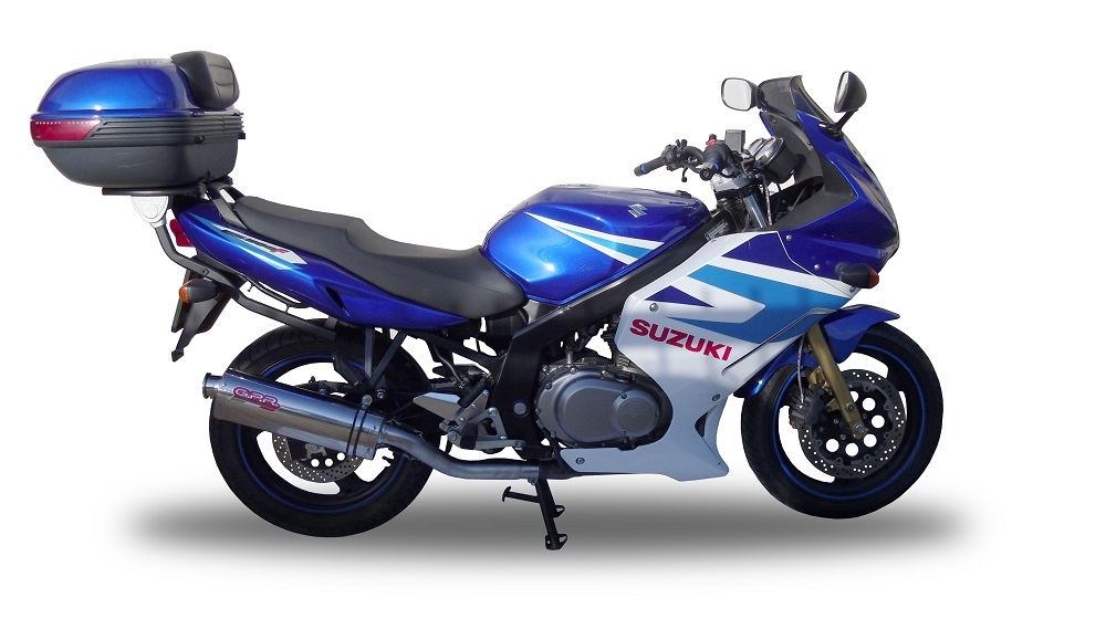 Escape compatible con Suzuki Gs 500 E - F 1989-2007, Trioval, Escape legal, homologado, silenciador con db killer desmontable y tubo de conexión específico 