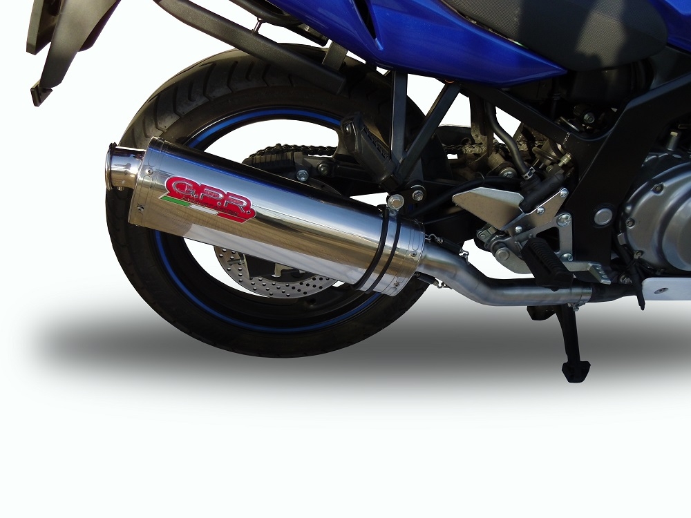 Escape compatible con Suzuki Gs 500 E - F 1989-2007, Trioval, Escape legal, homologado, silenciador con db killer desmontable y tubo de conexión específico 