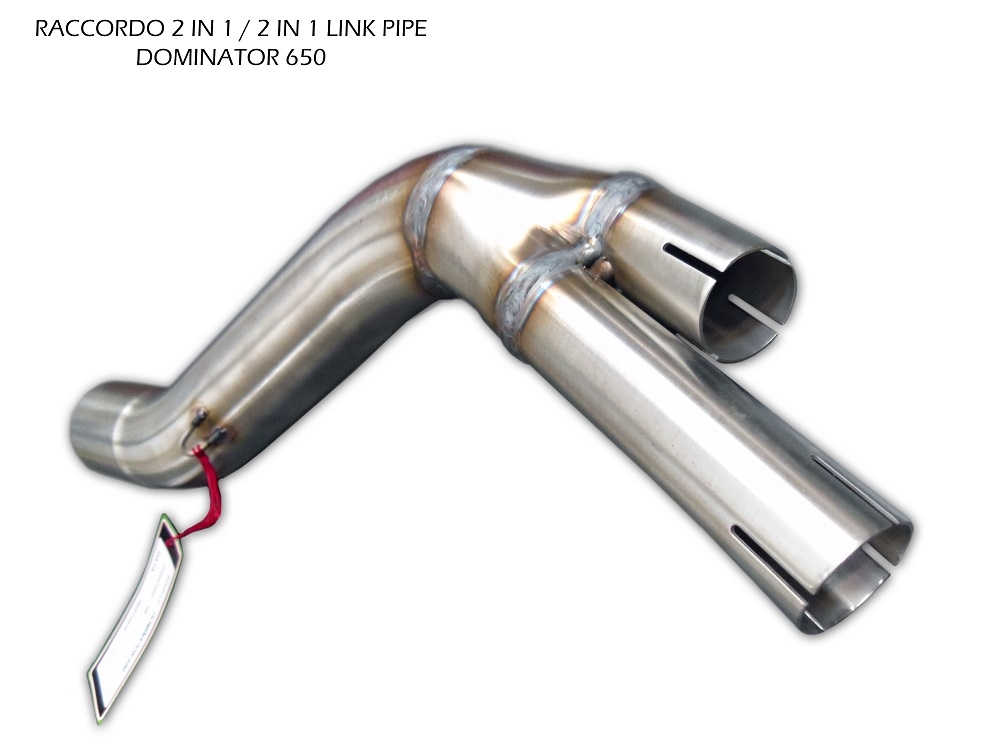 Escape compatible con Honda Dominator Nx 650 1988-2001, Trioval, Escape semi-completo homologado con db killer extraible 